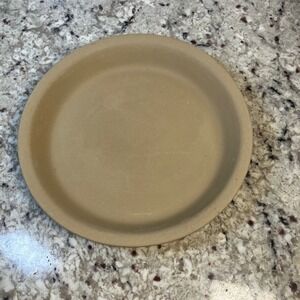 Pampered Chef Family Heritage Collection 9 Inch Stoneware Pie Plate 088 USA Tan
